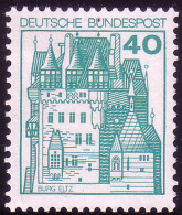 915 Burgen Und Schlösser 40 Pf Burg Eltz, ** Postfrisch - Nuovi