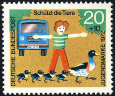 711 Jugend Tierschutz 20+10 Pf Enten ** - Unused Stamps