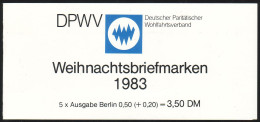 DPWV/Weihnachten 1983 Afrikanische Krippe 50 Pf, 5x707, ESSt Berlin - Markenheftchen