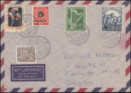 72-73 Philharmonie Mit ZF Auf Aerogramm SSt KIEL 1 KIELER WOCHE 20.6.1951 - Lettres & Documents