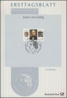 ETB 21/2003 Justus Von Liebig, Chemiker - 2001-2010