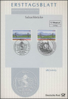 ETB 28/2003 Salzachbrücke Deutschland Österreich Gemeinschaftsausgaben - 2001-2010