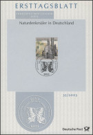 ETB 35/2003 Naturdenkmäler, Versteinerter Wald Chemnitz - 2001-2010