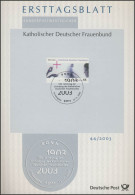 ETB 44/2003 Katholischer Dt. Frauenbund, Hände, Kreuz - 2001-2010