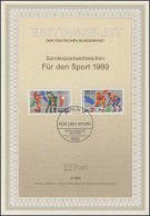 ETB 05/1989 Sport, Volleyball, Hockey - 1st Day – FDC (sheets)