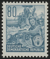 378 XII Fünfjahrplan 80 Pf Wz.2 XII Postfrisch ** - Unused Stamps
