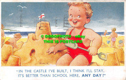 R536501 In The Castle I Ve Built. I Think I Ll Stay. Bamforth. Seaside Kiddy Ser - World