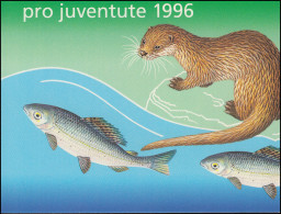 Schweiz Markenheftchen 0-107 Pro, Juventute Fischotter Und Äsche 1996, ** - Markenheftchen