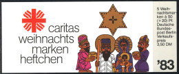 Caritas/Weihnachten 1983 Afrikanische Krippe 50 Pf, 5x707, ESSt Berlin - Markenheftchen
