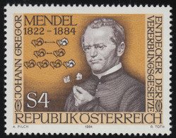 1763 100. Todestag, Gregor Johann Mendel, 4 S Postfrisch ** - Ungebraucht