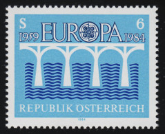 1772 Europa: 25 Jahre Konferenz Verwaltung Post + Fernmelde CEPT, Brücke, 6 S ** - Unused Stamps