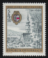 1771 1200 Jahre Stadt Köstendorf, Stadtansicht, Gemeindewappen, 4.50 S, ** - Unused Stamps