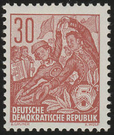 416x XI Fünfjahrplan Buchdruck 30 Pf Wz.2 XI ** - Unused Stamps