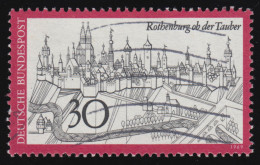 603I Rothenburg Mit PLF I Doppelte Konturen, Wellen-O, Geprüft Schlegel BPP - Varietà E Curiosità