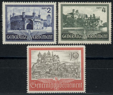 63-65 Bauwerke 1941, Satz Komplett ** Postfrisch - Occupazione 1938 – 45