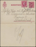 Kartenbrief K 8 Ziffer Mit DV 310 Und Zusatzfr., STOCKHOLM HÖGBG 6.6.1910 - Postwaardestukken