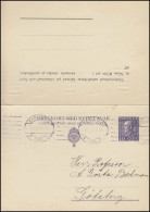 Postkarte P 52II Brevkort König Gustav 10/10 Öre, KARLSTAD 1.8.1927 - Interi Postali