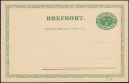 Schweden Postkarte P 24 Brefkort 5 Öre Grün Druckdatum 1110, ** Postfrisch - Entiers Postaux