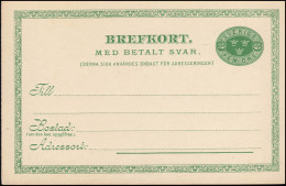 Schweden Postkarte P 18A Brefkort Posthornrahmen 5/5 Öre, ** Postfrisch - Postal Stationery