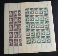 FRANCE - 1943 - N°YT. 585 Et 586 - Famille Du Prisonnier - Paire En Feuilles Complètes - Neuf Luxe ** / MNH / Postfrisch - Full Sheets