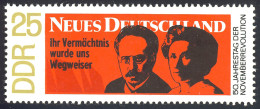 1419 Novemberrevolution 25 Pf ** - Unused Stamps