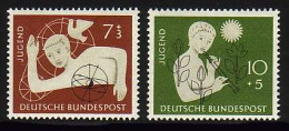 232-233 Jugend 1956 Wissenschaft Und Kunst - Satz Postfrisch ** - Ongebruikt