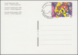 Schweiz Postkarte P 271 Tag Der Briefmarke 1999 , ESSt Luzern23.11.1999 - Entiers Postaux