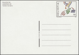 Schweiz Postkarte P 265 PHILATELIA 98 / JUNAPHILEX 98, ** Postfrisch - Ganzsachen