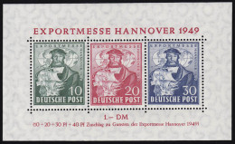 Block 1a Hannover Messe 1949, Postfrisch ** / MNH - Neufs