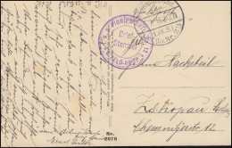 Feldpost BS 1. K.S. Pionierbatl. 5.7.16, AK Berry Au Bac Sicht Aus Schießscharte - Bezetting 1914-18