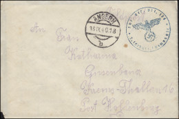Feldpost BS Inf. Ers. Btl. 134 Auf Brief ANGERN 16.9.1940 Nach Krems-Thallern - Occupazione 1938 – 45