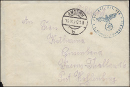 Feldpost BS Inf. Ers. Btl. 134 Auf Brief ANGERN 16.9.1940 Nach Krems-Thallern - Ocupación 1938 – 45