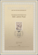 ETB 01/1990 Postverbindungen In Europa, Postreiter - 1e Jour – FDC (feuillets)