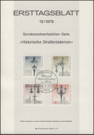 ETB 13/1979 Straßenbeleuchtung, Straßenlaternen - 1st Day – FDC (sheets)