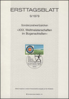 ETB 09/1979 Weltmeisterschaften Bogenschießen - 1e Dag FDC (vellen)