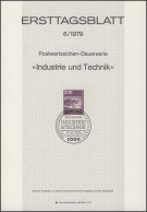 ETB 06/1979 IuT, Flughafen Frankfurt - 1e Jour – FDC (feuillets)