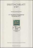 ETB 09/1977 Kirchentag, Berlin - 1. Tag - FDC (Ersttagblätter)
