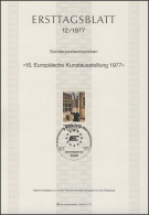 ETB 12/1977 Kunstausstellung, Grosz, Maler - 1e Jour – FDC (feuillets)