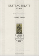 ETB 06/1977 Georg Kolbe, Bildhauer - 1e Jour – FDC (feuillets)