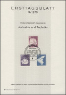 ETB 09/1975 IuT, Nahverkehrstriebzug, Hubschrauber, Schiffbau - 1e Jour – FDC (feuillets)