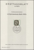 ETB 05/1975 Gymnaestrada, Berlin - 1. Tag - FDC (Ersttagblätter)