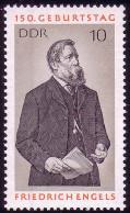 1622 Friedrich Engels 10 Pf ** - Nuovi