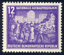 303 Nationales Aufbauprogramm Berlin 12+3 Pf ** - Unused Stamps