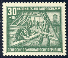 305 Nationales Aufbauprogramm Berlin 30+10 Pf ** - Unused Stamps