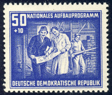 306 Nationales Aufbauprogramm Berlin 50+10 Pf ** - Unused Stamps