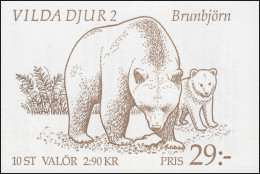 Markenheftchen 178 Wildtiere: Braunbär, ** - Unclassified