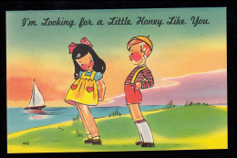 USA Kinder-AK Die Anmache - I'm Looking For A Little Honey Like You. Ungebraucht - Autres & Non Classés