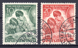 80-81 T.d.B. 1951 - Satz Mit Zeitgerechten, Sauberen Rundstempeln - Gebraucht