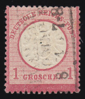 19VII Brustschild 1 Gr. Mit PLF VII Gebrochenes H In DEUTSCHE, Gestempelt - Variedades & Curiosidades