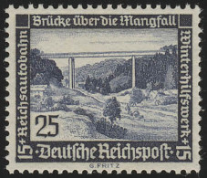 641y Winterhilfswerk Mangfallbrücke 25 Pf ** - Neufs